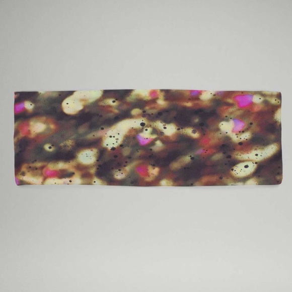 lululemon Women’s Fringed Fighter Nulu Headband Focus Splatter Reversible NWT - Picture 3 of 11